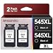 Produktbild 2er Set PG 545 XL Schwarz Ersatz für Canon Druckerpatronen 545 546 Multipack Black für MX495 Patronen Pixma TS3150 TR4550 MG3050 TR4551 MG2950 MX490 MG2555s TS3350 MG2550s (2 Schwarz)