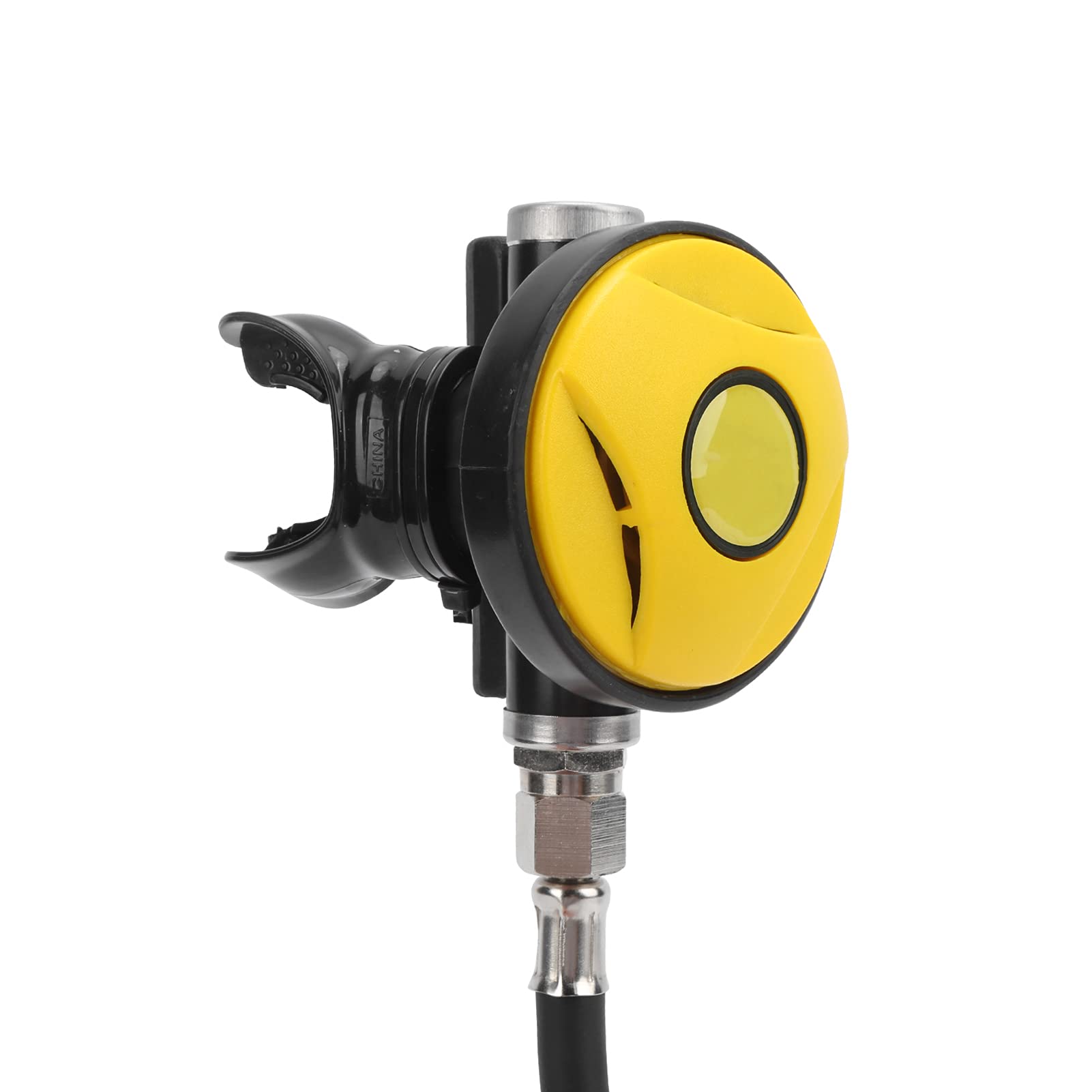 DIDEEP Set di Attrezzatura Subacquea con Valvola di Sicurezza Fi Stage, Secondo Stadio X4000 Pro Breather, Tubo da Immersione da 1 Litro Incluso