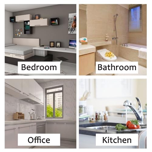 Tissue Hanging Roll Holder Towel Roll Holder Paper Towel Rack Wall-Mounted Under Cabinet Tissue Paper Towel Self-Adhesive or Drilling for Kitchen,Bathroom or Pantry(White) - Image 7