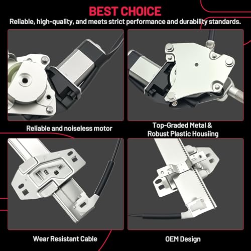 Image of BDFHYK 741-011 Power Window Regulator with Motor Front Right Compatible with Honda Odyssey 1999-2004