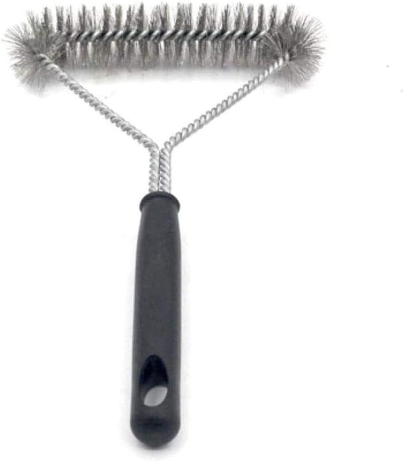 XIUNYIE Wire Grill Cleaning Brush Steel Bristle Scraper for BBQ Garden Outdoor Portable Barbecue Cleaner Kitchen Camping Party Tool Stainless Steel Stiff Bristles Barbe, B