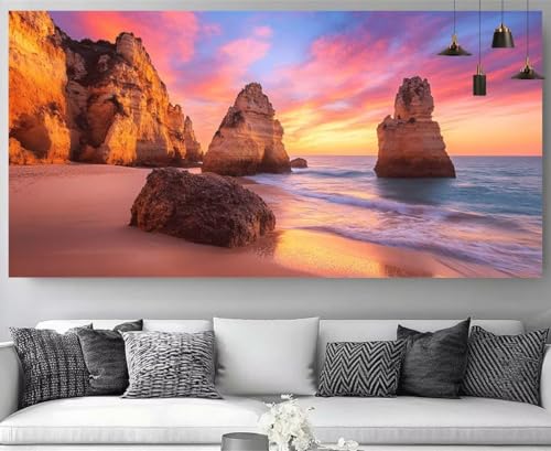 Cuadros Pintura por Números con relieve: di adiós al estrés con este diamond painting de playa