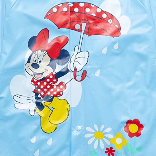 Disney Minnie Mouse Girls Waterproof Hooded Rain Jacket Coat Toddler to Little Kid4