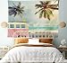 Inspirational Tapestry Beach Surf Decor by Ambesonne, Minivan Retro Vacation Theme Clouds in Summer Sky Honeymoon Destination, Bedroom Living Room Dorm Art Wall Hanging, 60 X 40 Inches, Multi