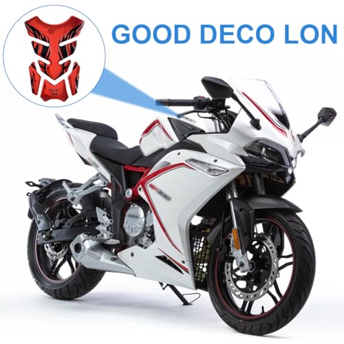 TNSRAY Tankaufkleber, Tankpad Motorrad Tankschutz, Tankpad Tankschutz Tankaufkleber für Motorrad Farbe, Aufkleber Pad für Motorrad Tank, Universell Tankaufkleber Wasserdicht Lackschutz, Rot