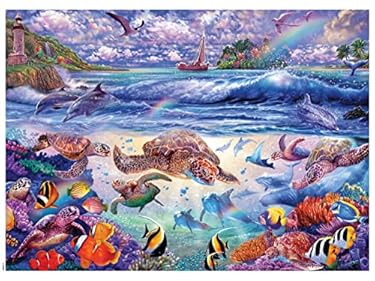 AMAZON - Ceaco – Ocean Magic – Turtles Galore – 1000 Piece Jigsaw Puzzle