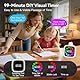 Yunbaoit Digitaler Visueller Timer für Kinder, Wiederaufladbarer Countdown-Timer für 99 Minuten mit 9 Optionales DIY Farbiges Blütenblatt-Display, Zeitmanagement-Tool mit Pausenfunktion (3 Puppen)