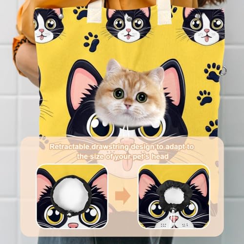 Bolsa de hombro de lona para mascotas: pasea con tu gato cómodamente 4