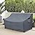 Dalema Outdoor 3-Seater Loveseat Cover,600D Heavy Duty 100% Waterproof Patio Sofa Cover,Furniture Covers for Sofa and Loveseat,85W x 38.5D x 35H Inches,Grey.