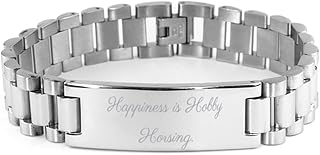 Happiness is Hobby Horsing. Ladder Bracelet, Hobby Horsing Present From Friends, Brilliant Engraved Bracelet For Men Women, Hobby horses, Hobby horse gifts, Unique hobby horses, Unique hobby horse