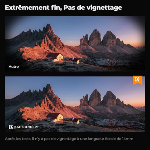 K&F CONCEPT Filtre UV 67mm Filtre de Protection et Chiffons de Nettoyage – vue 4