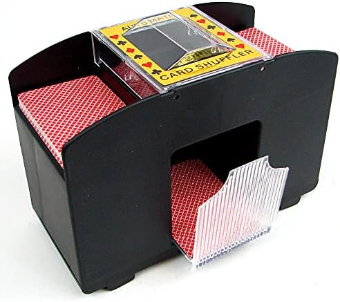Trademark Poker Automatic Card Shuffler ? Battery Operated, 4 Deck Playing Card Dispenser ? Game Night Casino Equipment and Accessories, Black image 3