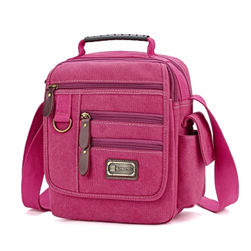 Image of Mens bag Canvas Shoulder Bag Small Messenger Crossbody Bag Work Bag Vintage Multi-function