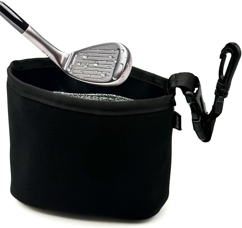 Golf Club Cleaner Bag and Golf Ball Cleaning Bag Gift for Men Dad