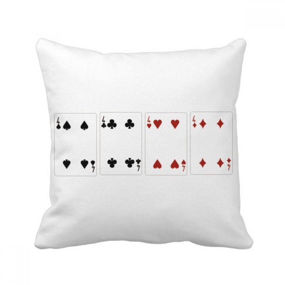 Coussin de décoration aux finitions soignées motif as de pique 40cm