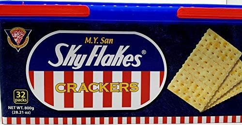 M.Y. San SkyFlakes Philippino Crackers 32 Packs 800g-SET OF 2