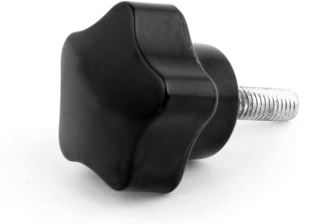 AVFORA Male Thread 6 x 20mm Hand Grip Metal Clamping Star Knob Knobs