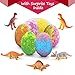 Easter Bath Bombs for Kids with Surprise Toys Inside - Perfect Basket Stuffers, 12Pcs Dino Egg Bath Bombs Gift Set, Gentle and Kids Safe Bubble Bath for Birthday Girls Boys
