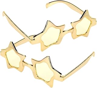 Óculos Óculos De Sol Estrela Óculos Masculinos Óculos De Maquiagem 2 Pçs Óculos Em Forma De Estrela Dançando Festa Óculos De Sol Baile De Óculos Engraçados Óculos