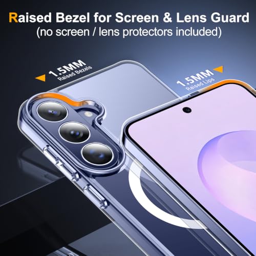 Image of SPIDERCASE Magnetic for Samsung Galaxy S26 FE Case,with Stand,Clear