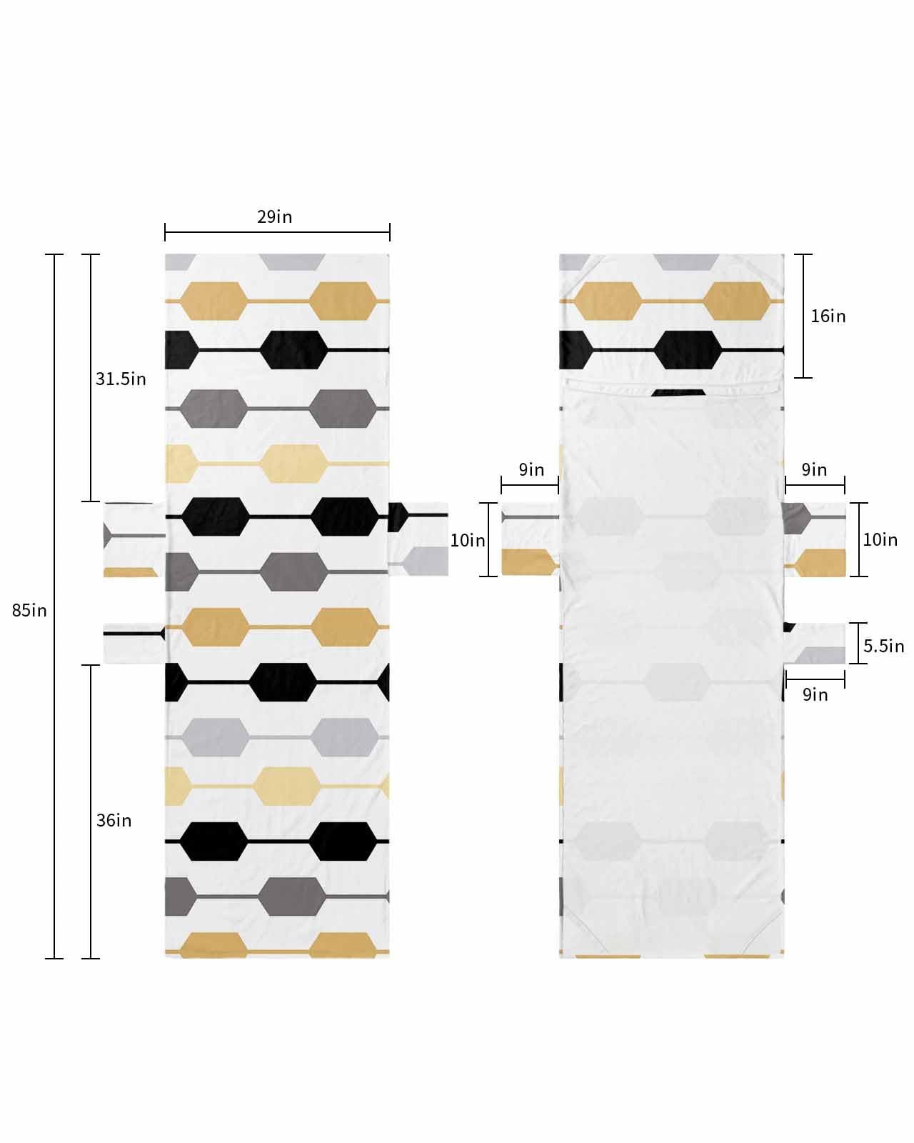 Brown Black Grey Beach Lounge Chair Towel Cover, Soft Chaise Lounge Towel with Side Pockets Patio Pool Chairs Cover for Beach/Pool Sunbathing 29x85 Contemporary Geometric Abstract