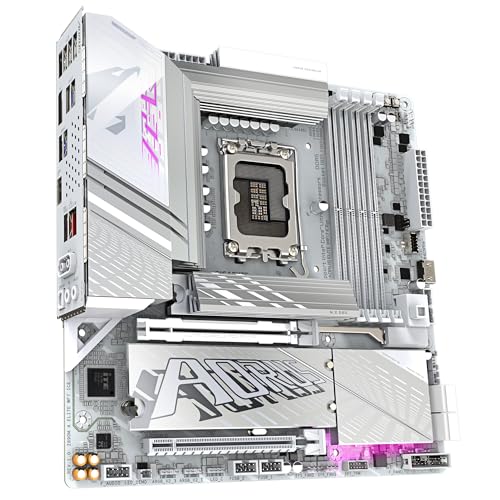 GIGABYTE Z890M AORUS Elite WIFI7 ICE Motherboard - Supports Intel Core Ultra (Series 2) CPUs, 12+1+2 Phases VRM, up to 8800MHz DDR5 (OC), 1xPCIe 5.0 + 2xPCIe 4.0, Wi-Fi 7, 2.5GbE LAN, Thunderbolt 4 by GIGABYTE - Image 3