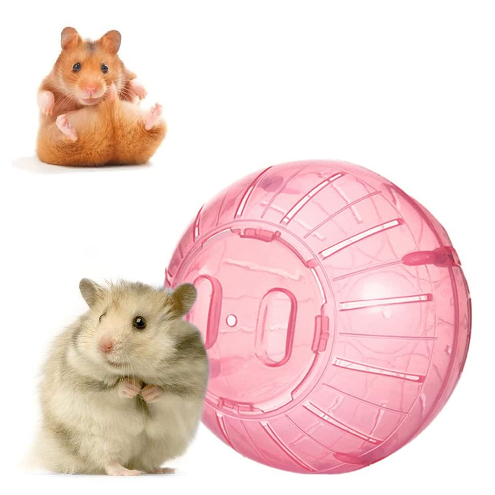 Western Era Cute Exercise Ball Jogging Wheel, Entertain, Increase Skills, IQ Level, Lightweight, Breathable, Suitable for Hamsters & Small Animals (Pink)-image-38