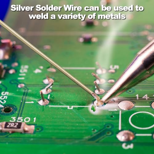 Image of 2 Pcs Silver Solder Wire, Silver Welding Wire Tools, Jewelry Soldering Kit, Solder for Jewelry Repair, Components Repair (1mm)
