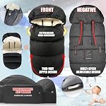 Waterproof &Thicken Universal Stroller Cover Winter,Stroller Footmuff Bunting Bag for Warm Strollers Muff,Stroller Accessories for Baby Sleeping Bag Winter Stroller Blanket