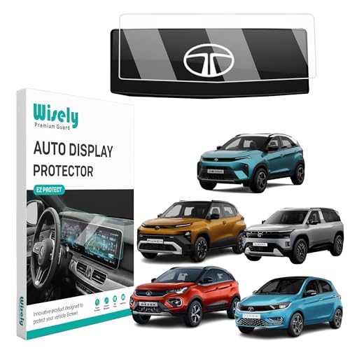 Image of Wisely Pack 1 - STEERING Screen Guard Protector For TATA PUNCH /NEXON /HARRIER /SAFARI /PUNCH.EV /ALTROZ /CURVV EV /HARRIER.EV /TIAGO /TIAGO.EV Anti Scratch - Water Resistant - Car Display Accessories