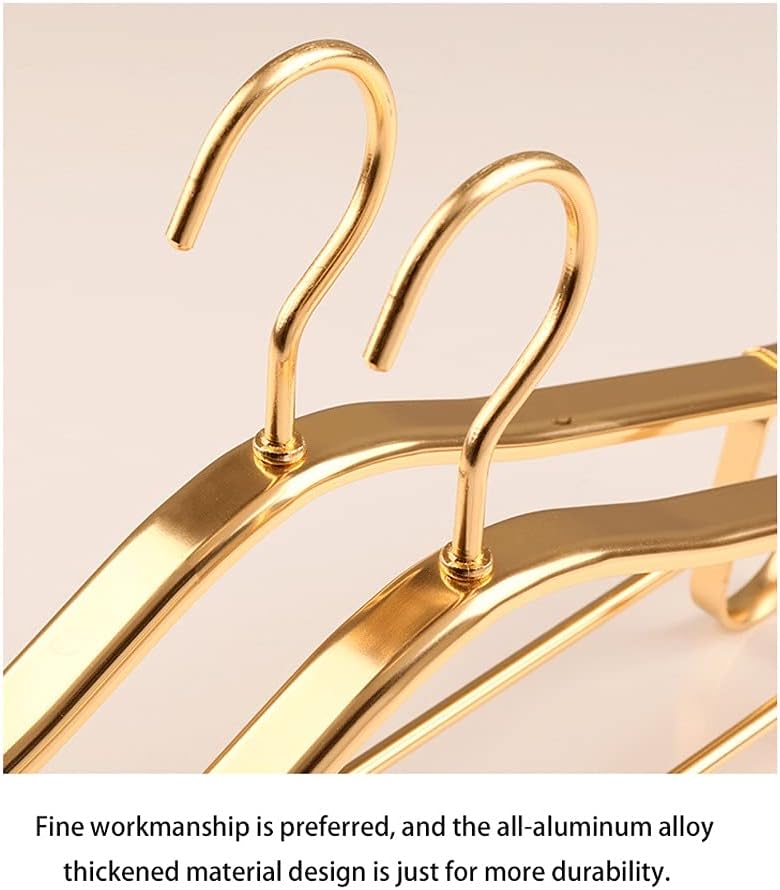 Hangers Coat Coat Hanger Aluminum Alloy Hanger Rack Household Adult Wide Shoulder Clothing Support Seamless Hanger Space Saving,A