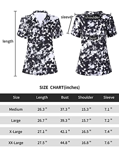Womens Golf Tops,Cucuchy V Neck Yoga Polo Shirts Moisture Wicking Sports Workout Top #TOP3