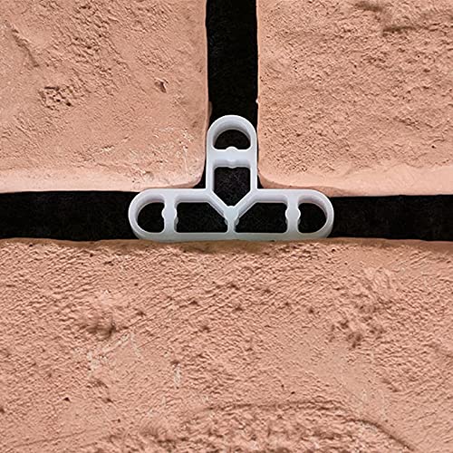 Shanq - Distanziatori per piastrelle da 10 mm, a forma di T, distanziatori a croce, in plastica, rimovibili, per pavimentazioni fai da te e livellamento, colore: bianco