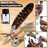 Feather Quill Pen Set - Calligraphy Dip Pen Set Includes Big Feather Pen With 18 Calligraphy Nibs And Pen Holder In A Gift Box For Writing And Antique Desk Decor (NaturalFeather)