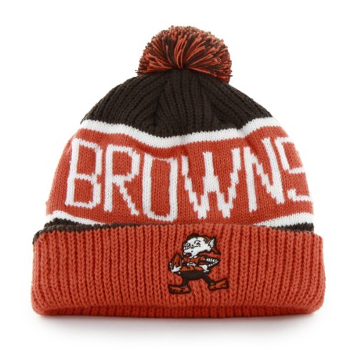 47 brand "Calgary Fashion Cuff Beanie Hat with POM POM - NFL Cuffed Winter Knit Toque Cap