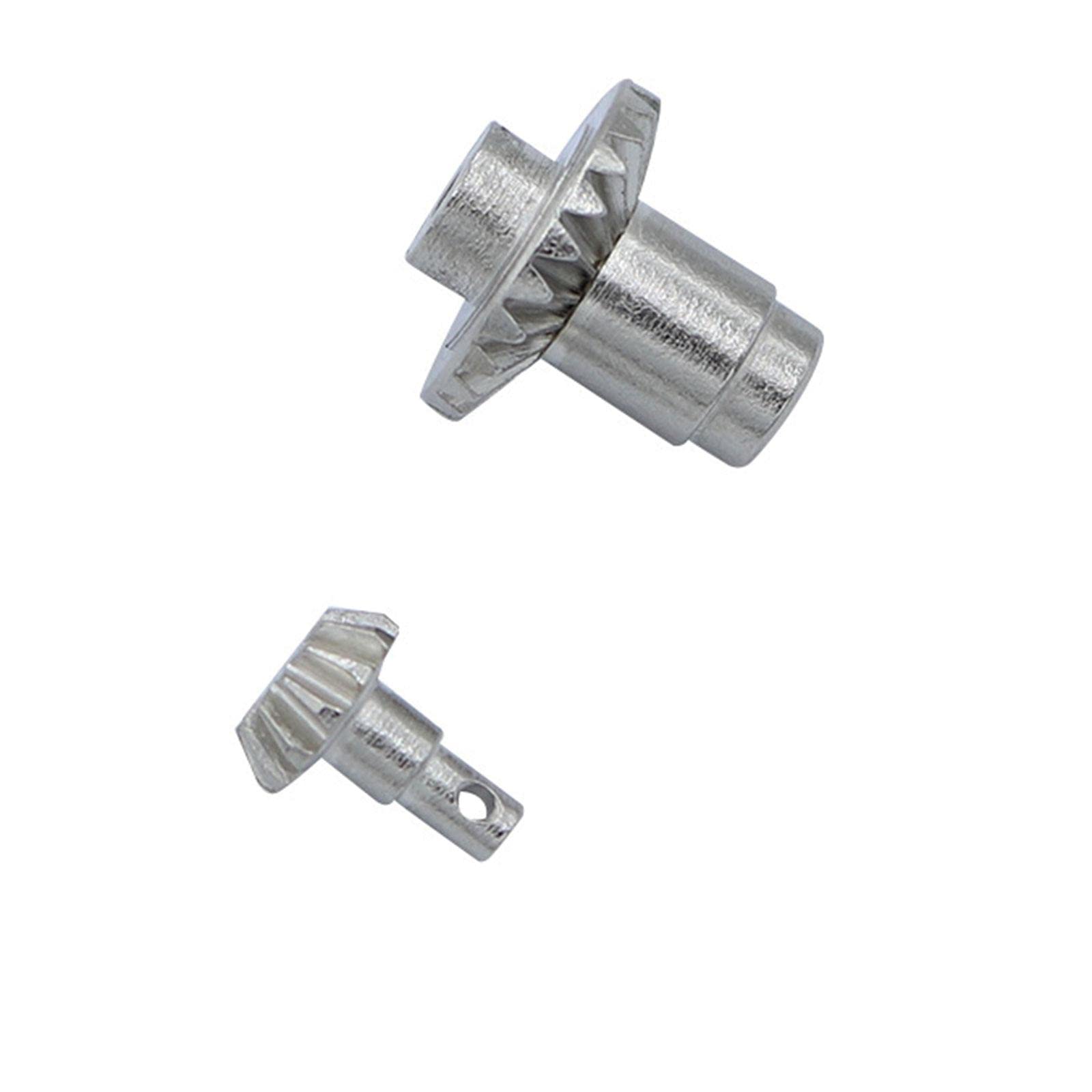 24T 12T Gears Set Front & Rear Axle Gears Drive Shaft Gears for 1:24 RC Crawler Car Replaces, 4pcs Argent (Color : 2pcs Argent)