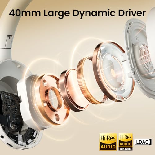 Image of HAYLOU S30 Pro ANC Wireless Headphones, Bluetooth 5.4, 80H Over Ear Headset