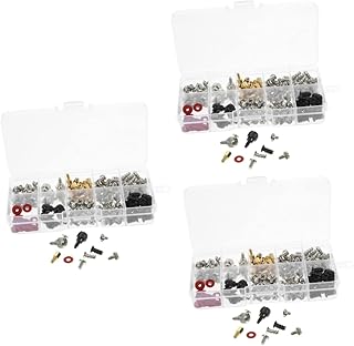 SOLUSTRE 3 Sets Computer Screw Laptop Screws Flat Head Screws PC Holder Wood Screws Fan Power Graphics Screws Computer Case Screws Small Screws Flat Head Machine Screws Screw Assortment