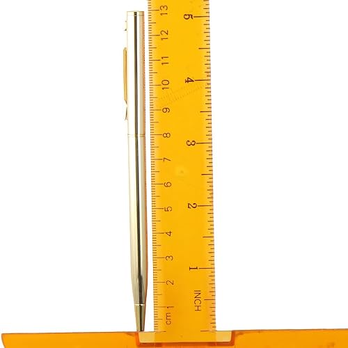 Miniatura 8 de dohobby 26 bolígrafos retráctiles metálicos delgados, bolígrafos delgados de tinta negra, juego de bolígrafos de metal para suministros de oficina y