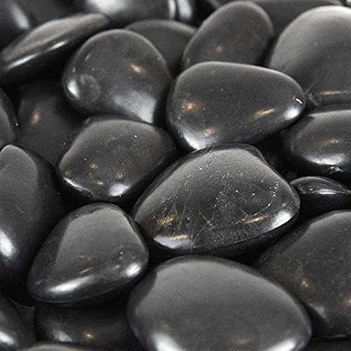 PolyPebbles Polished Decorative Rocks & Stones | Perfect for Pots, Planters, Gravel, Arts and Crafts, Landscaping, Balancing and More | Triple The Coverage of Natural Stone | 100% Recycled Materials |