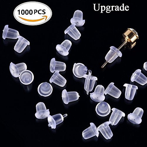 Earring Backs - 3 Pairs Earring Lifters Hypoallergenic Sterling Silver Plated (style1)