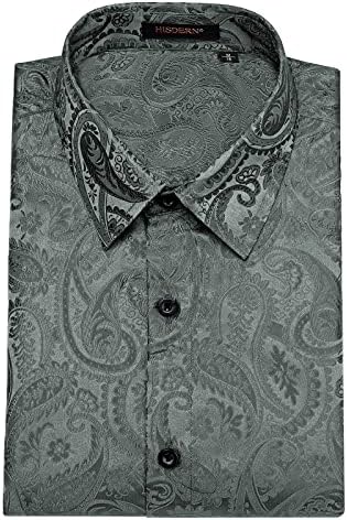 black and white paisley mens shirt