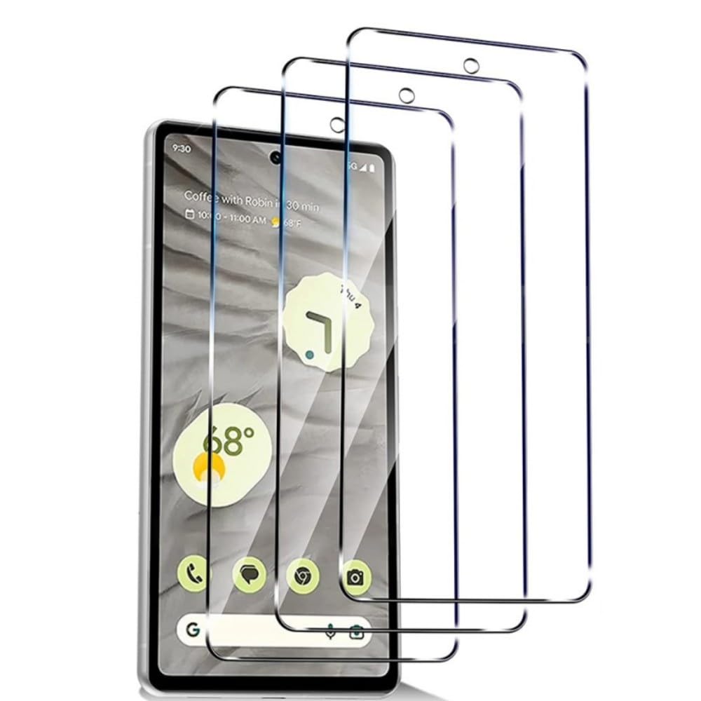 nulala 3 Pack Screen Protector for Google Pixel 4A 5G, Full Coverage 9H Hardness Tempered Glass Film for Google Pixel 4A 5G - Bubble Free, Ultra Resistant, Case Friendly