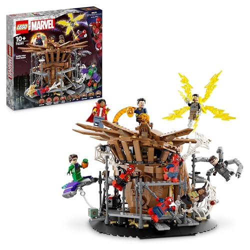 LEGO 76261 Marvel Batalla Final de Spider-Man, Recrea la Escena de No Way Home con 3 Minifiguras de Peter Parker, Duende Verde, Electro, Hombre de Arena, Ned, Dr Strange y MJ, Maqueta Coleccionable