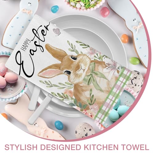 Seliem SE-1221-KT Happy Easter Bunny Kisses Kitchen Dish Towels Set Of 2 thumb #5