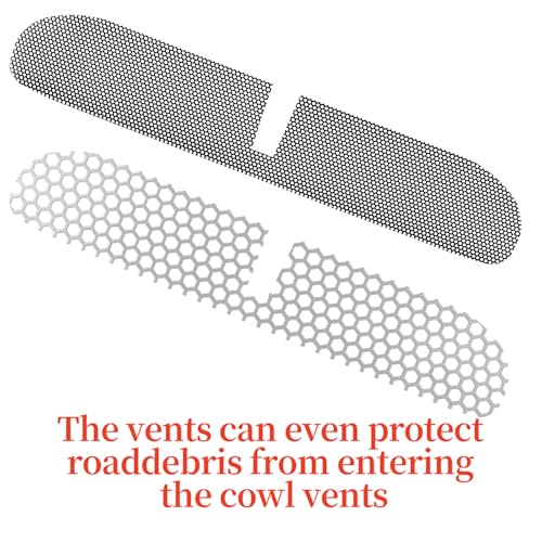 Image of Mesh Fairing Intake Vent Screen Grill Cover Compatible with Harley Touring Street glide /Electra glide /Tri glide, FLHX, FLHTK 2014-2023 (2 PCS)