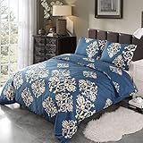 【Material】 100% poliéster seleccionado, suave y transpirable, duradero y cómodo. Nuestras colecciones de ropa de cama están diseñadas para durar mucho tiempo.