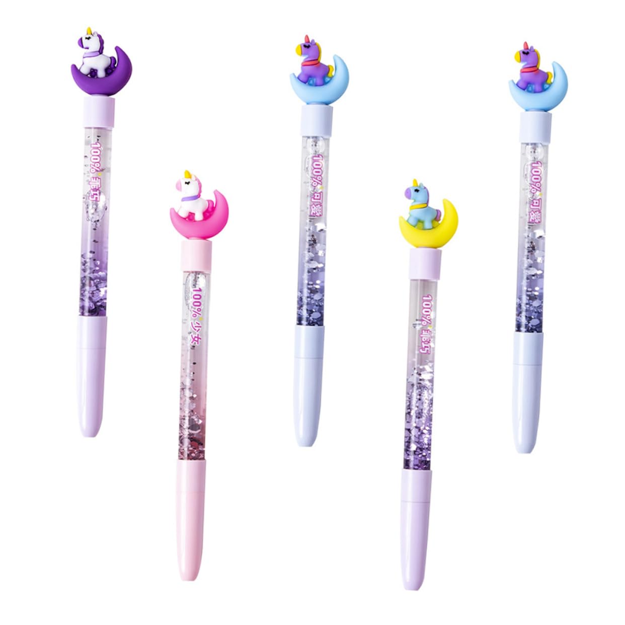 Amazon | AUTSUPPL 5個カワイイ色サインペン 多機能キャラクターペン