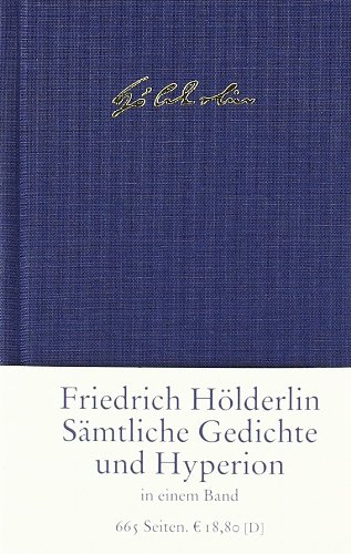 Saemtliche Gedichte und Hyperion
