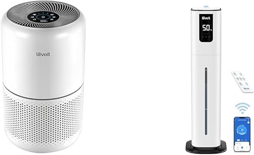 LEVOIT Purificadores de aire para el dormitorio del hogar, WiFi inteligente, modo automático, cubre hasta 1095 pies cuadrados y humidificador